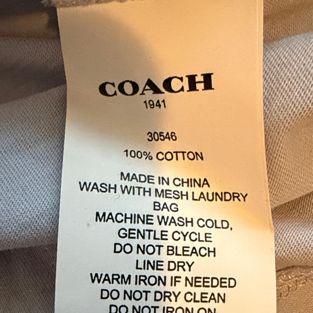 Coach white tee
